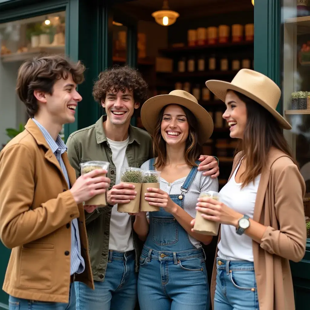 Herbes séchées dans un joli pot en verre, prêtes pour l'infusion.